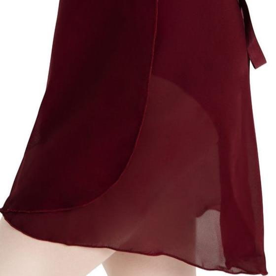 Capezio wrap over georgette skirt