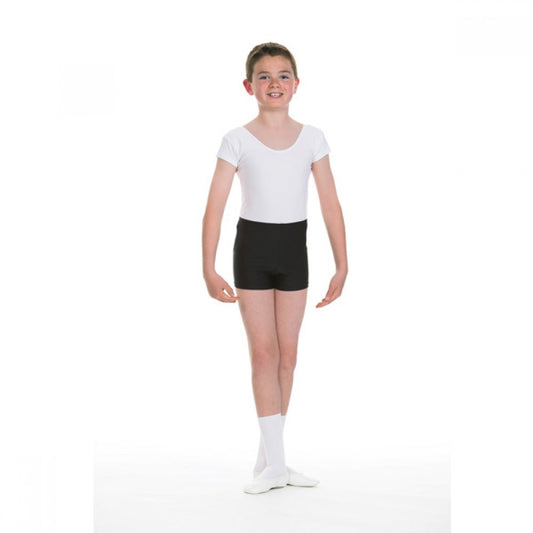 Boys white capped sleeved leotard