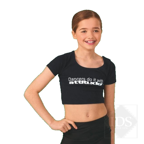 Child attitude crop top