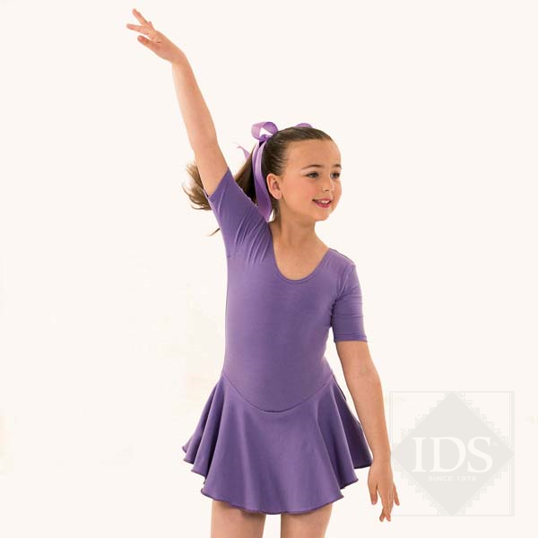 Lavender "Hannah" skirted leotard