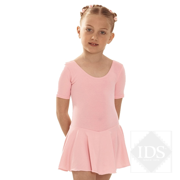 Pale pink "Hannah" skirted leotard