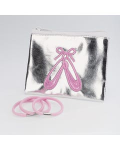 Ballet metallic purse with hair bands